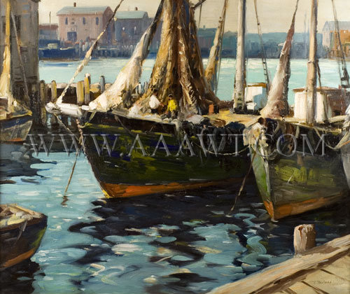 Vladimir Pavlosky (1884-1944)
Gloucester Waterfront, entire view